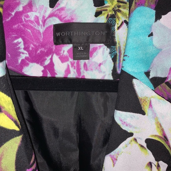 WORTHINGTON print blazer size XL - Picture 5 of 8